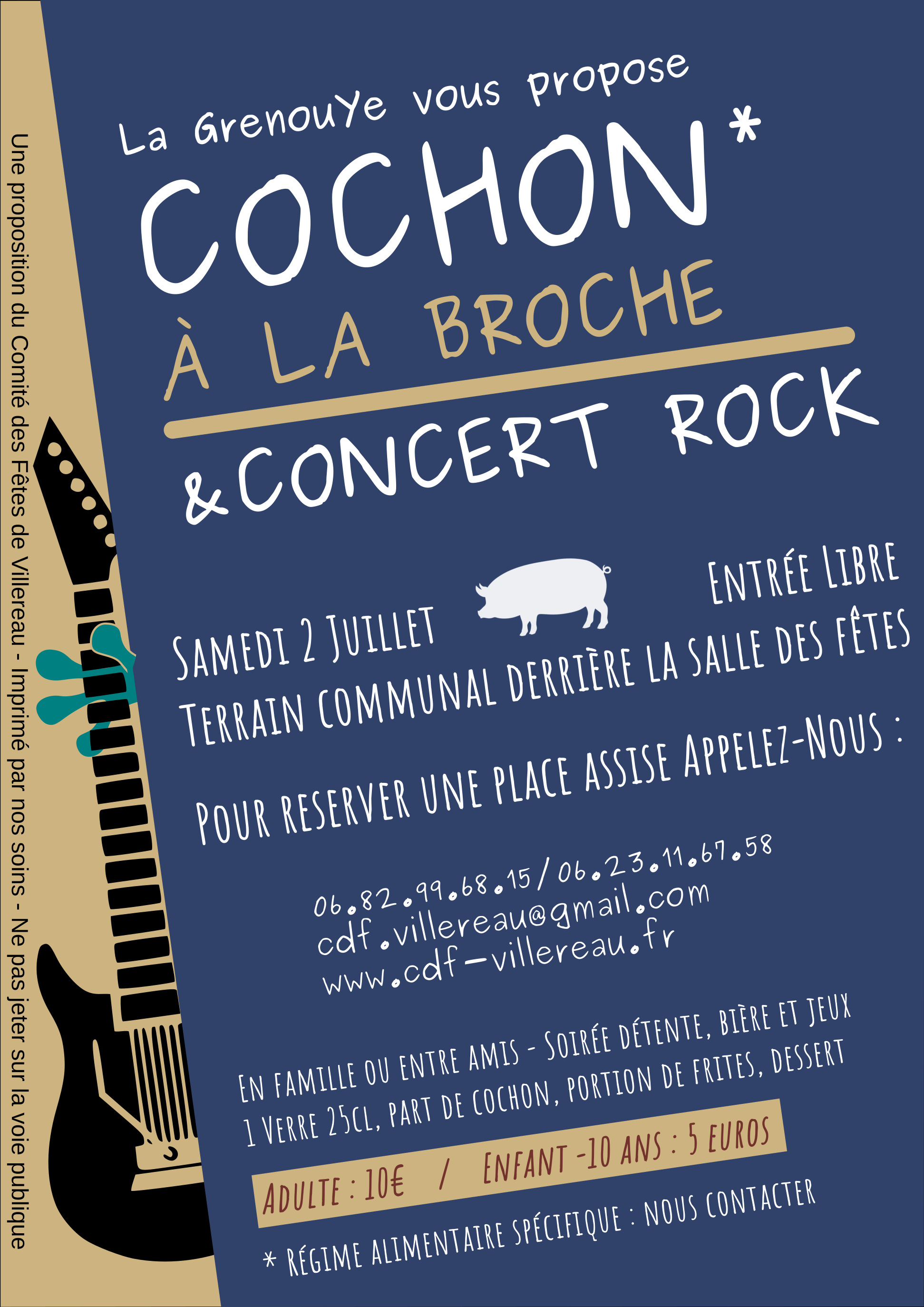 Concert Rock et Cochon à la Broche